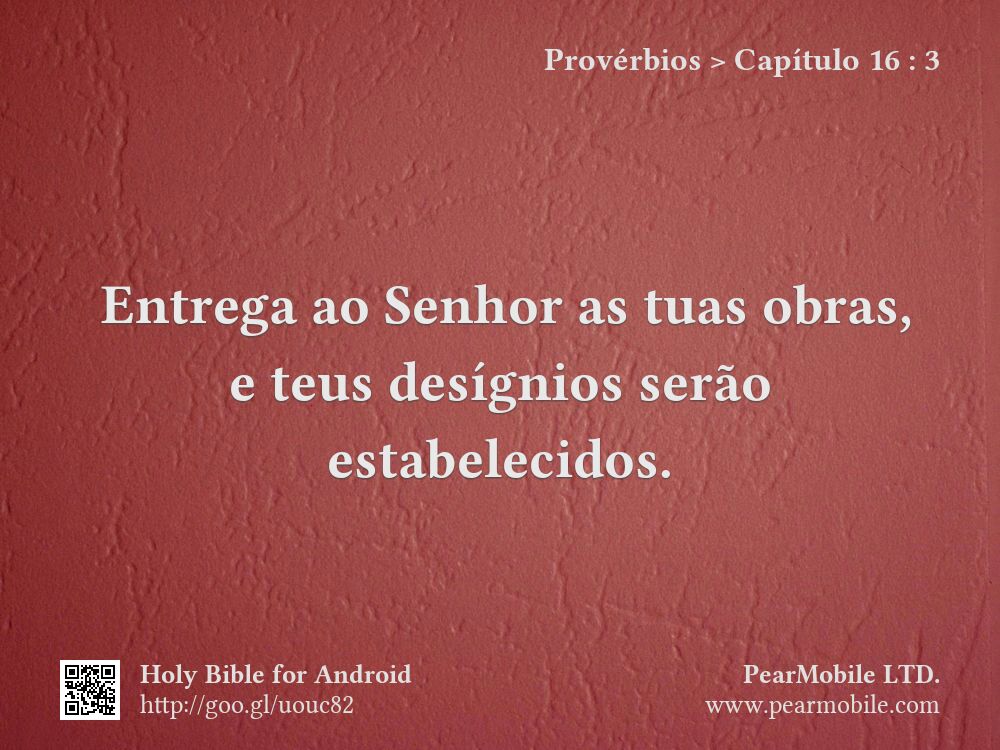 Provérbios, Capítulo 16:3